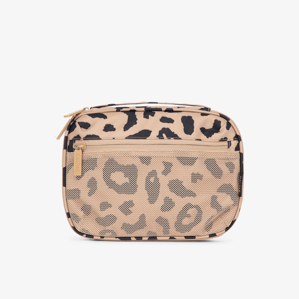 Calpak tech organizer cheetah print